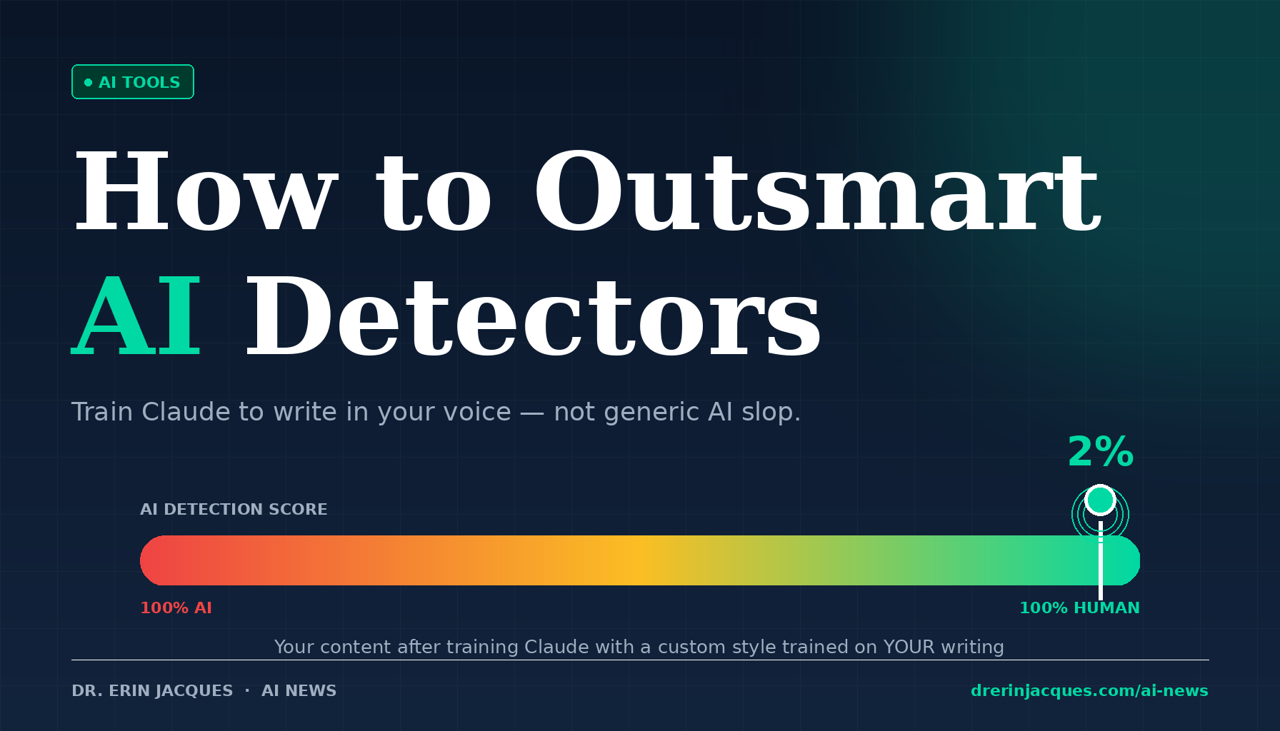 How to Outsmart AI Detectors — Train Claude with Custom Styles