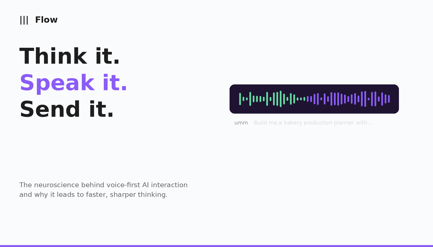 Wispr Flow voice-to-text AI tool - Think it, Speak it, Send it