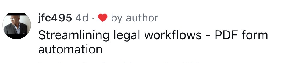 jfc495: Streamlining legal workflows - PDF form automation